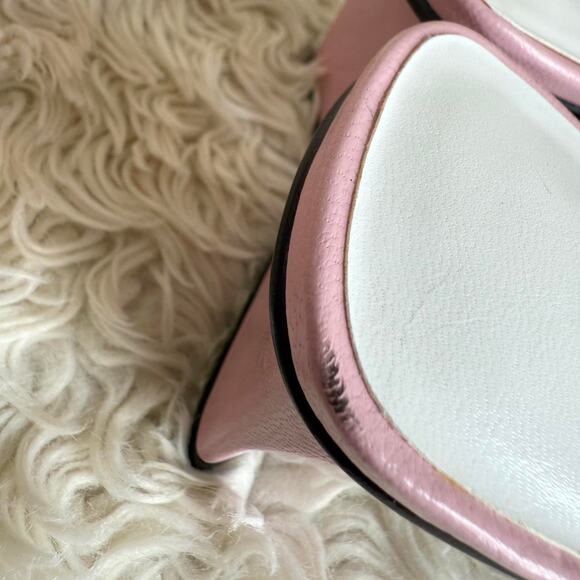 Y2K Pink Leather Rhinestone Daisy Sandals size 6 - Picture 8 of 8